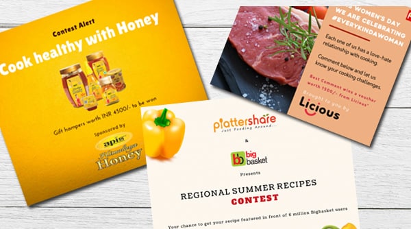 Plattershare - Advertise - Sponsored Recipe Contest