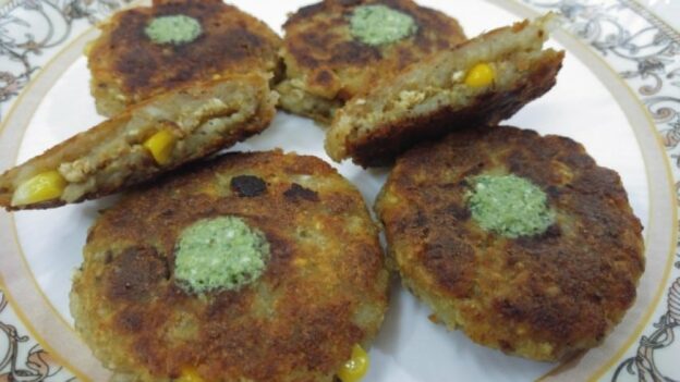 Stuffed Raw Banana Cutlets - Plattershare - Recipes, Food Stories And Food Enthusiasts