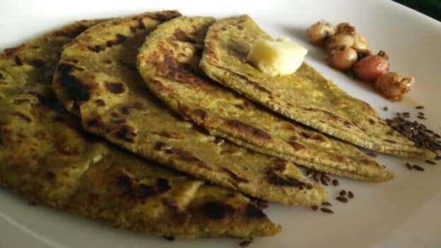 Flax Seed Paratha - Plattershare - Recipes, Food Stories And Food Enthusiasts