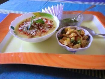 Moong Dal Ki Chat And Fried Potato - Plattershare - Recipes, food stories and food lovers