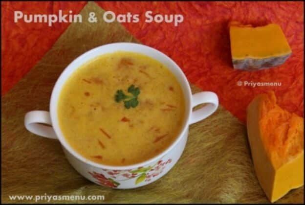 Pumpkin &Amp; Oats Soup - Plattershare - Recipes, Food Stories And Food Enthusiasts