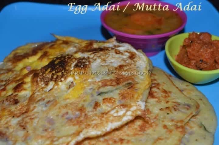 Egg Lentil Dosa / Muttai Adai - Plattershare - Recipes, food stories and food lovers