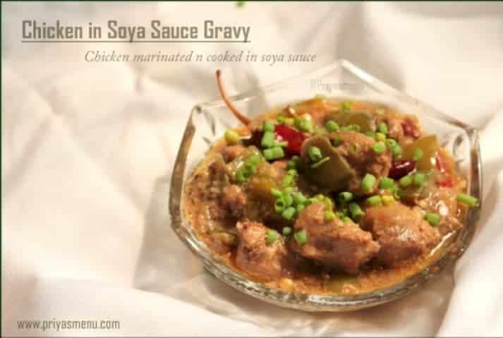 Chicken In Soya Sauce Gravy - Plattershare - Recipes, food stories and food lovers