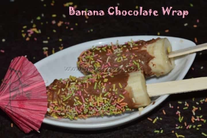 Banana Chocolate Wrap - Plattershare - Recipes, food stories and food lovers