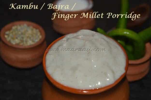 Kambu / Bajra Koozh Or Pearl Millet Porridge - Plattershare - Recipes, Food Stories And Food Enthusiasts