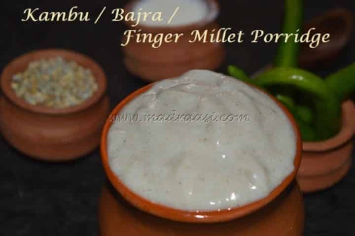 Kambu / Bajra Koozh Or Pearl Millet Porridge - Plattershare - Recipes, food stories and food lovers