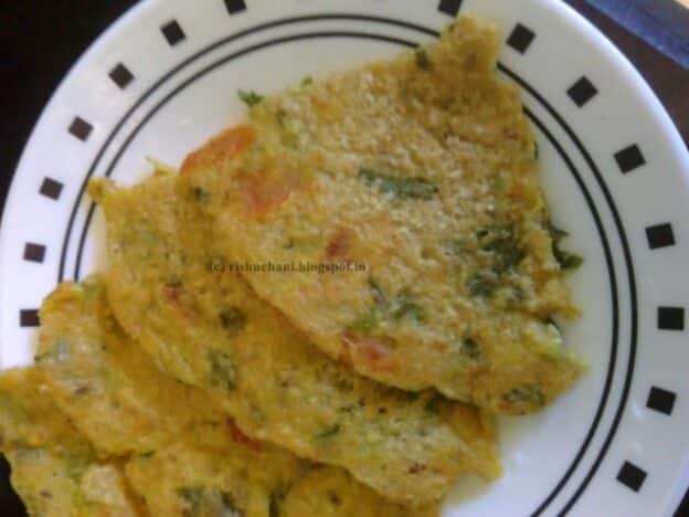 Oats Veggie Pancake - Plattershare - Recipes, Food Stories And Food Enthusiasts