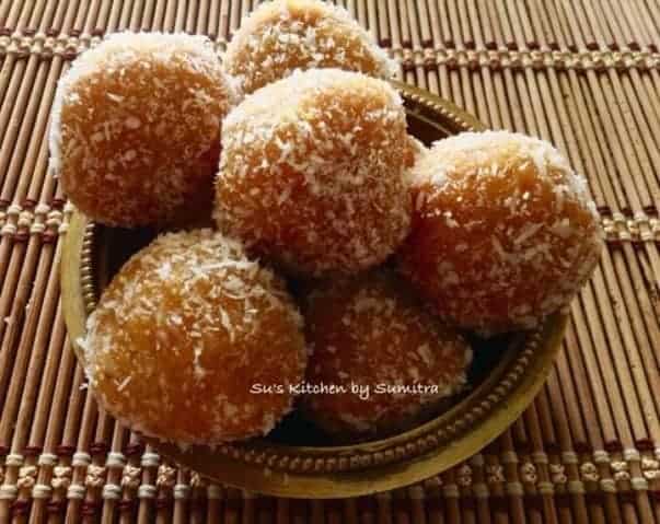 Mango Coconut Kesar Laddu - Plattershare - Recipes, Food Stories And Food Enthusiasts