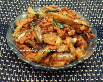 Brinjal Fry With Cream Of Onion - Plattershare - Recipes, food stories and food lovers