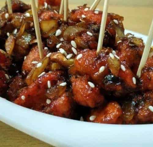 Babycorn N Gobi Manchurian - Plattershare - Recipes, food stories and food enthusiasts