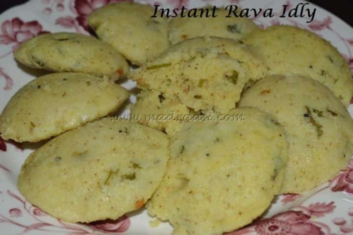 Rava Idly / Semolina Idly (Instant) - Plattershare - Recipes, food stories and food lovers