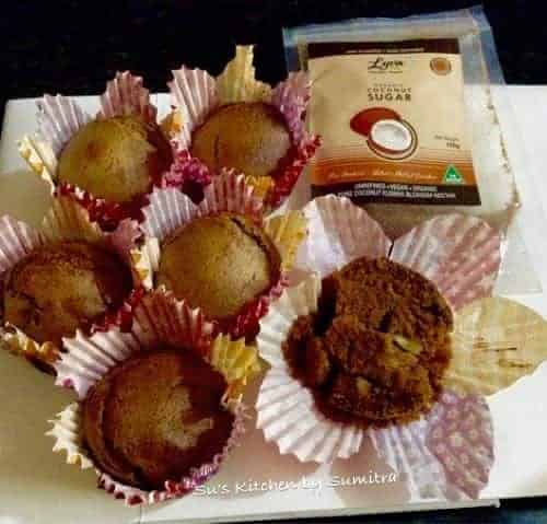 Whole Wheat - Banana Muffins With Organic Coconut Sugar - Plattershare - Recipes, Food Stories And Food Enthusiasts