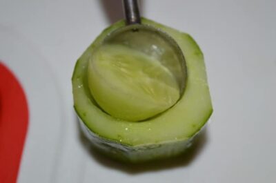 Refreshing Cucumber Bites with Sweet Corn Salad Filling - Plattershare - Recipes, food stories and food lovers Refreshing Cucumber Bites with Sweet Corn Salad Filling - Plattershare - Recipes, food stories and food lovers