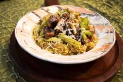 Risotto With Mushroom & Saffron - Plattershare - Recipes, food stories and food enthusiasts