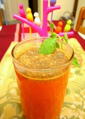 Ginger Flavored Carrot And Orange Fresca With Chia Seeds - Plattershare - Recipes, Food Stories And Food Enthusiasts