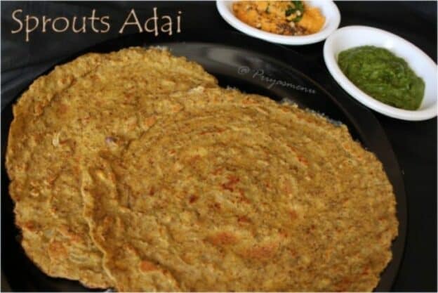 Sprouts Adai - Plattershare - Recipes, Food Stories And Food Enthusiasts