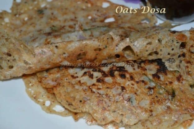 Instant Oats Dosa - Plattershare - Recipes, Food Stories And Food Enthusiasts