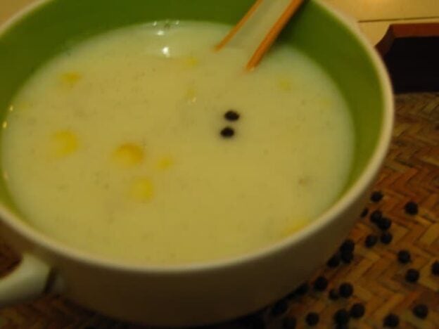 Sweet Corn Basil Soup - Plattershare - Recipes, Food Stories And Food Enthusiasts