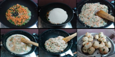 Savory Semolina Steamed Dumplings (Rava Sooji Kozhukattai) - Plattershare - Recipes, food stories and food lovers Savory Semolina Steamed Dumplings (Rava Sooji Kozhukattai).