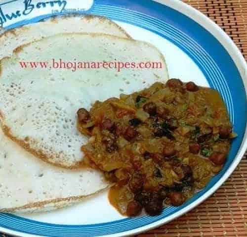 Kadala Curry (Black Chickpeas Spicy Gravy) - Plattershare - Recipes, food stories and food enthusiasts