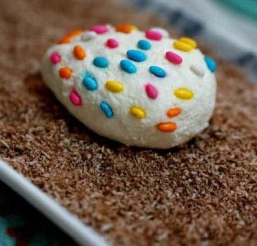 Paneer Easter Egg With Choco Coconut Stuffing - Plattershare - Recipes, Food Stories And Food Enthusiasts