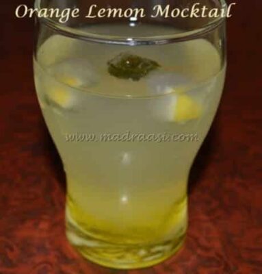 Orange Lemon Mocktail - Plattershare - Recipes, food stories and food lovers
