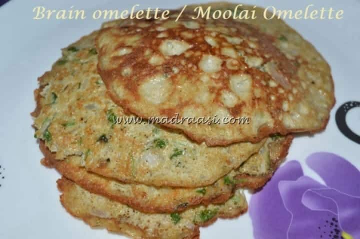 Brain Omelette / Moolai Omelette - Plattershare - Recipes, food stories and food lovers