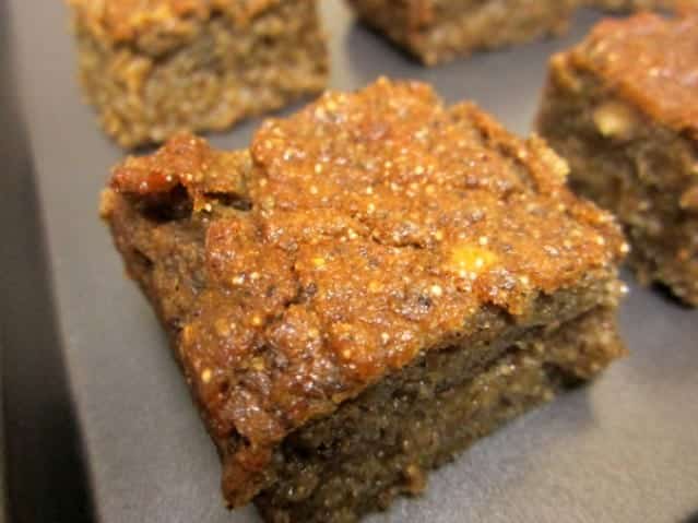 Vegan Pumpkin And Plantain Chia Seed Blondies With Amaranth Flour - Plattershare - Recipes, food stories and food lovers