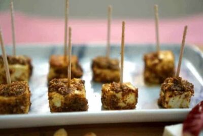 Spicy Peanut Masala Paneer Bites: An Irresistible Indian Snack - Plattershare - Recipes, food stories and food lovers Spicy Peanut Masala Paneer Bites: An Irresistible Indian Snack - Plattershare - Recipes, food stories and food lovers