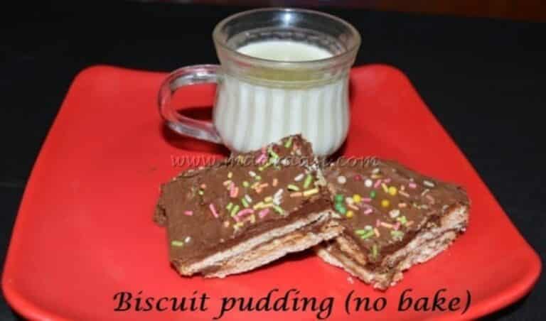 Biscuit Pudding - No Bake Kids Dessert Recipe - Plattershare - Recipes, food stories and food lovers