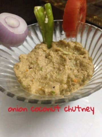 Onion Coconut Chutney - Plattershare - Recipes, food stories and food lovers