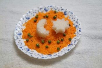 Carrot And Radish Topped With Crunchy Peas - Plattershare - Recipes, food stories and food lovers