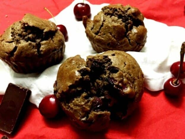 Cherry-Choco Oats Muffins - Plattershare - Recipes, Food Stories And Food Enthusiasts