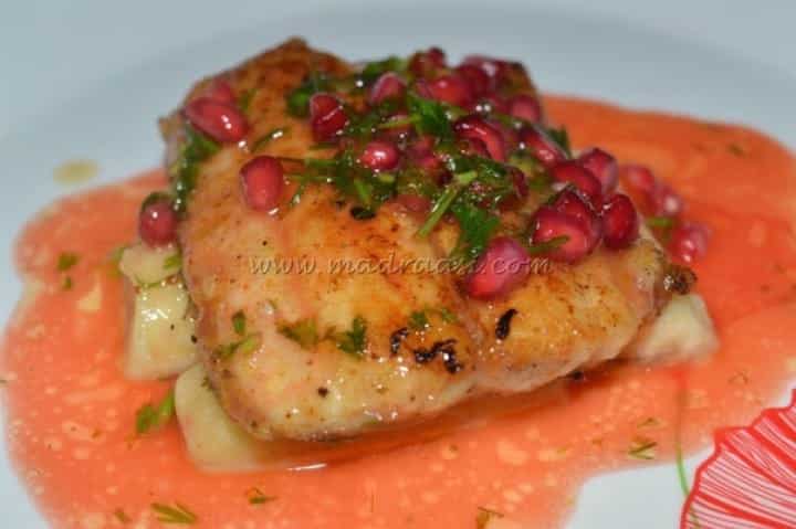 Fish In Pomegranate Sauce - Plattershare - Recipes, food stories and food lovers