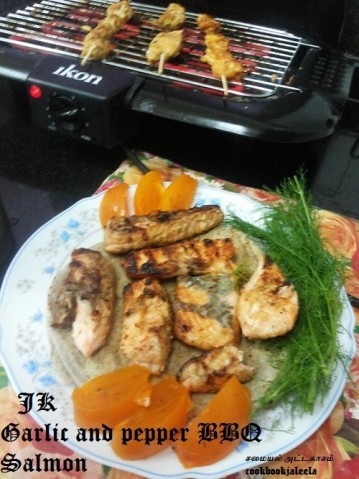 Garlic And Pepper Bbq /Grill Salmon - Plattershare - Recipes, Food Stories And Food Enthusiasts