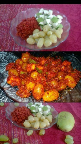 Aam Angoor Aachar - Plattershare - Recipes, Food Stories And Food Enthusiasts