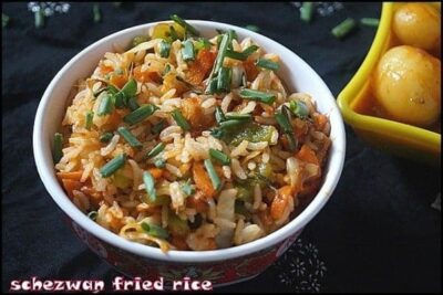 Schezwan Fried Rice - Plattershare - Recipes, food stories and food lovers