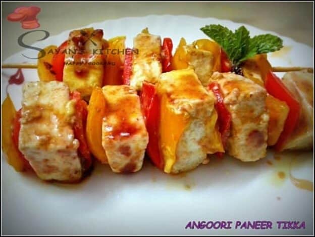 Angoori Paneer Tikka - Plattershare - Recipes, Food Stories And Food Enthusiasts