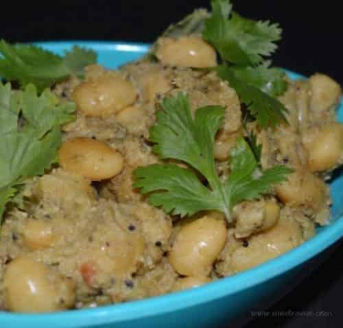 Butter Beans / Lima Beans Masala - Plattershare - Recipes, Food Stories And Food Enthusiasts