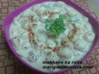 Makhane Ka Raita - Plattershare - Recipes, food stories and food lovers