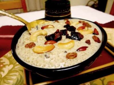 Creamy Quinoa Kheer with Toasted Nuts and Dates - Plattershare - Recipes, food stories and food lovers Creamy Quinoa Kheer with Toasted Nuts and Dates - Plattershare - Recipes, food stories and food lovers