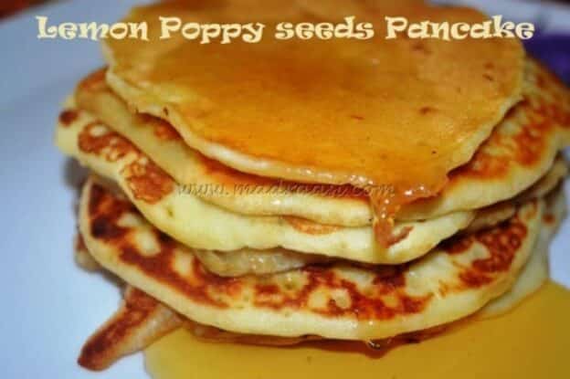 Lemon Poppy Seeds Pancake - Plattershare - Recipes, Food Stories And Food Enthusiasts