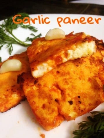 Garlic Paneer - Plattershare - Recipes, Food Stories And Food Enthusiasts