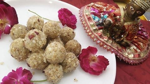 Coconut Makhana Ladoo - Plattershare - Recipes, food stories and food lovers