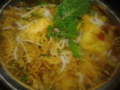 Chetinaad Prawn Biryani - Plattershare - Recipes, food stories and food lovers