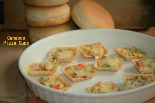 Canapes Pizza Cups - Plattershare - Recipes, Food Stories And Food Enthusiasts