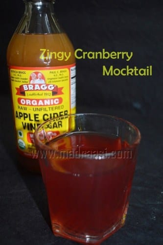 Zingy Cranberry Mocktail - Plattershare - Recipes, food stories and food lovers