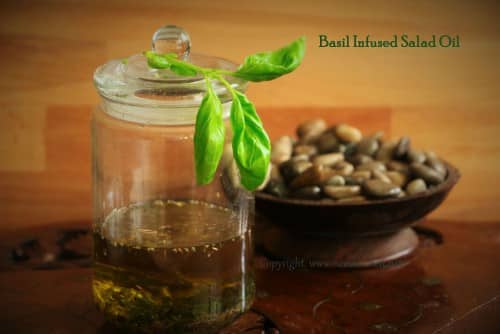 Basil Infused Salad Oil - Plattershare - Recipes, food stories and food lovers