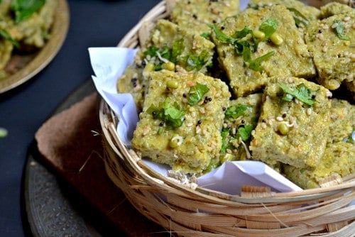 Sprouted Moong Dhokla - Plattershare - Recipes, food stories and food lovers