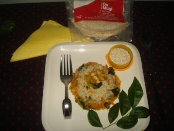Oomugi Barley-Vegetable Upma - Plattershare - Recipes, food stories and food lovers